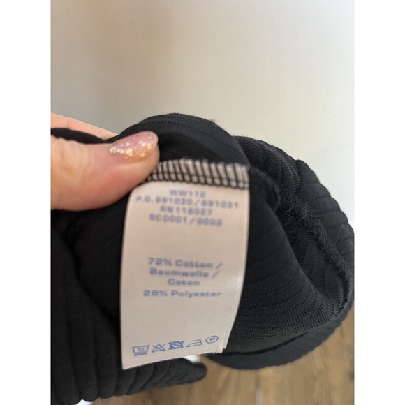 Boden SZ 8 Regular Fit & Flare ribbed Dress Black Classic neutral - Picture 8 of 8